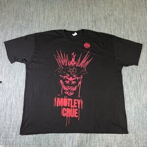 Mötley Crüe  The Future Is Ours Tour 2022 Black T Shirt Mens Sz 3XL New